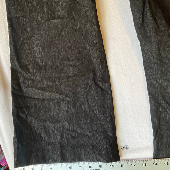 Lane Bryant Women Dress Pants size 22 Regular US Black Slim Flared Leg Mid Rise - Picture 6 of 9